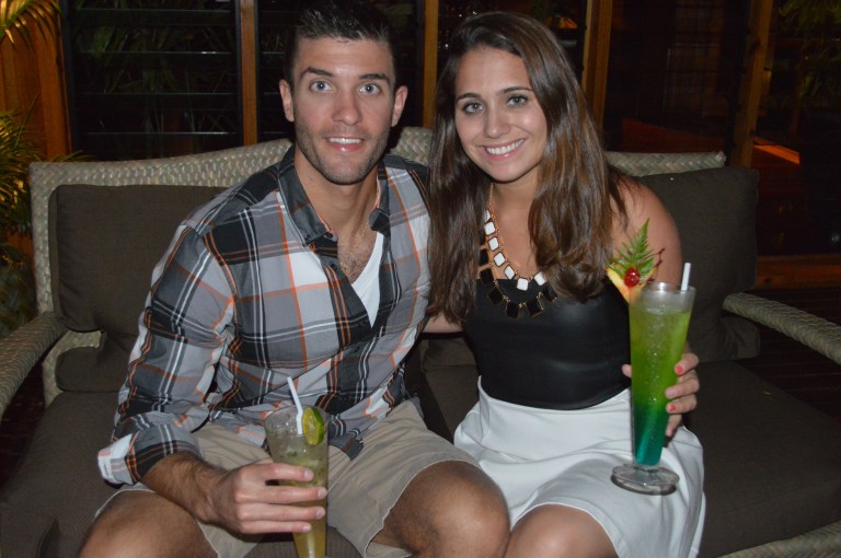 Sean and I absolutely loved the nightly 6:30pm cocktail hour! Ps. to all the ladies out there...the humidity in Fiji is horrible. I thought living in Florida was bad, it is brutal here. It is virtually impossible to straighten my hair.