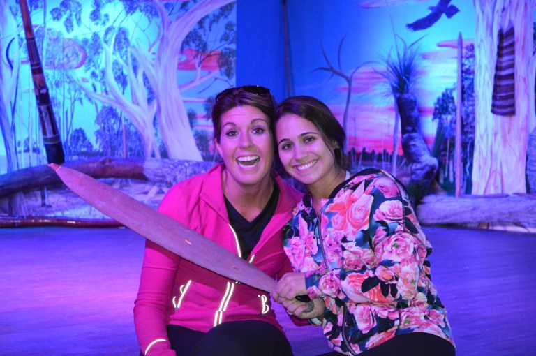 Our own little aboriginal dance! haha.