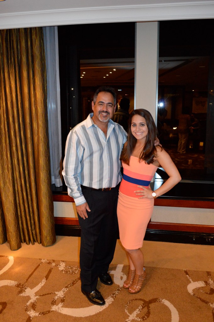 Before dinner at cocktail hour