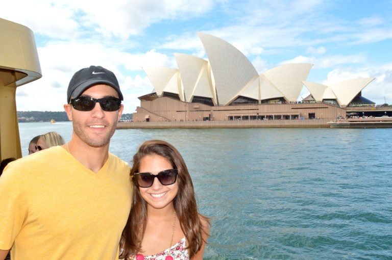 On the ferry ride (my favorite mode of transportation) to Manly Beach.