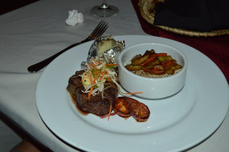 Sean had the steak, and loved it! 