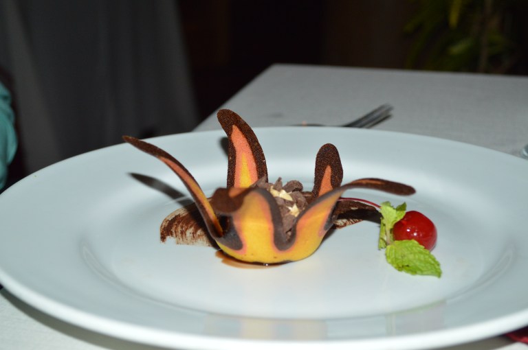 Now dessert was heavenly--this is the chocolate mousse. 