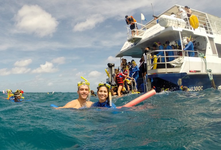 Taking a quick breather. 