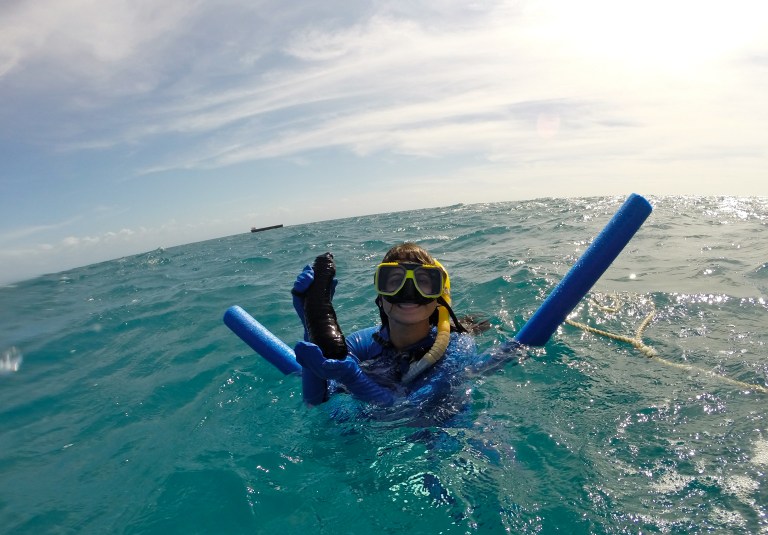 Found a Sea Cucumber...SCORE! 