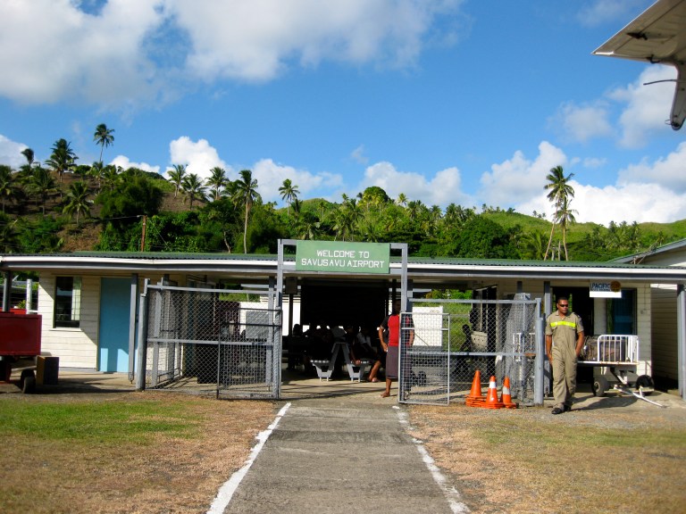 This is the tiny little airport we flew into. It is right in the middle of the rainforest with a nice slab of (1) concrete runway. 