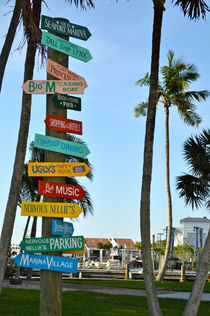 I love these tropical signs. You know you are at the beach when you see one of these! This one is located right outside Nervous Nellies.