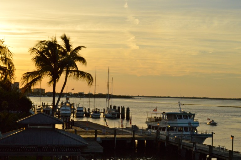 The restaurant is located caddy corner underneath the San Carlos Bridge that you must cross to get to the beach, and these are the views you are exposed too! 