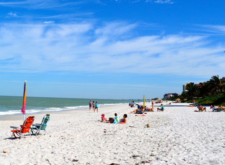 SWFL is driven by tourism. Lucky for us, season is over and we were able to get space on the beach. This picture is NOT typical during the months of November-April. If you visit the beach during that timeframe, you will find tons of snowbirds, and towel after towel after towel lined up right next to each other. I kid you not, there is no space to even walk!  