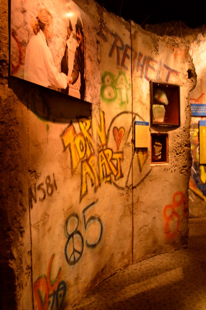 An actual slab of the Berlin Wall, absolutely amazing. 